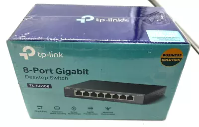 TP-Link 8-Port Gigabit Easy Smart PoE+ Switch TL-SG108PE - Factory Sealed • $45