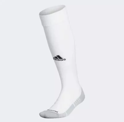 Adidas Soccer Team Speed Pro Otc White Socks Size Large  New • $13.99