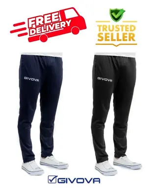 Givova Slim Training Tracksuit Bottoms Pants Football Jogging Running Gym • £9.99