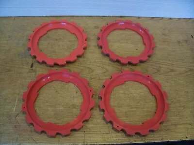 2 Plastic Lustran JD Planter Plates B54-16 Red Lot V • $9