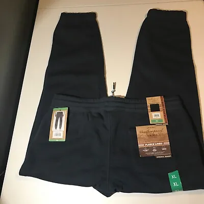 Weatherproof Vintage Sweatpants Mens XL Rimrock Fleece Lined Jogger Pants Navy • $19.95