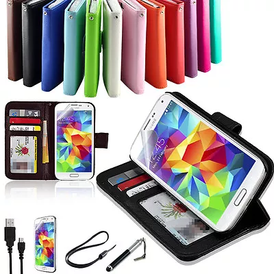 $8.49 • Buy New TPU Wallet Leather Case Cover -Samsung Galaxy S4 S5 S6 S7 Edge Note 5 Note 7