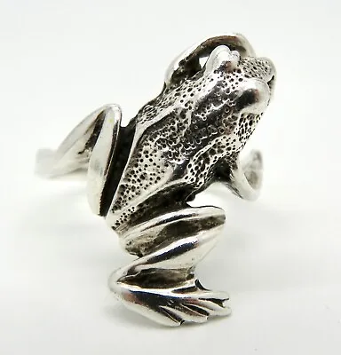 Beautiful Ring Frog In 925 Silver (m)712 • £35.91