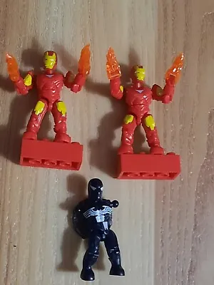 2010 Mega Bloks Marvel Venom & Iron Man Micro Mini Action Figures - Lot Of 3!!! • $24.95