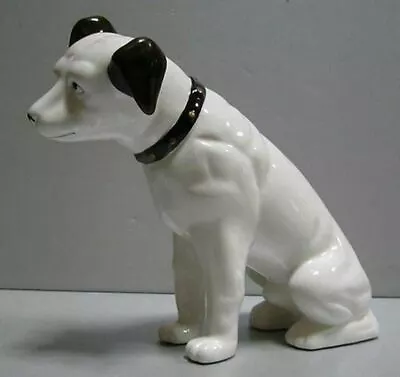 Vintage Nipper Victor Edison Dog Ceramic 6  Coin Bank NOS Old Stock Phonograph • $45.25
