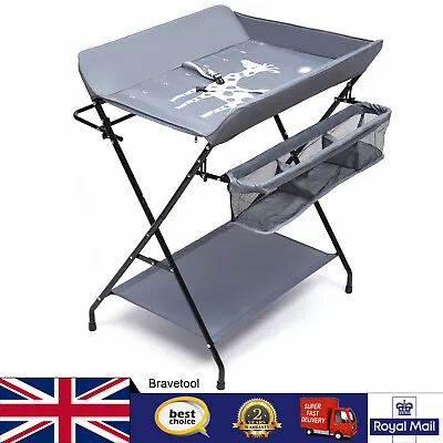 Baby Changing Table Folding Infant Diaper Station Massage Table Organizer New • £47