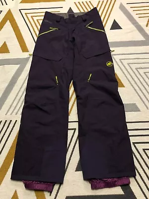 Women's Mammut Robella DryTech Premium Ski Pants Trousers Size Eu 38 UK 12 M • £59