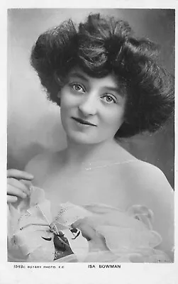 Postcard - Edwardian Actress -miss Isa Bowman - Rotary Photo - Lewis Carroll • £2.99