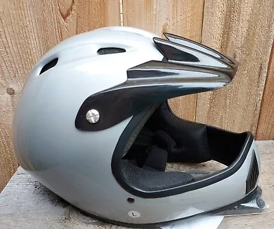 TUV Rheinland LAS Designed Full Face Bike Helmet Large 58-60cm Gray MTB Downhill • $89.95