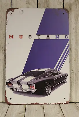 Ford Mustang Tin Metal Sign Vintage Rustic Look Muscle Car Car Auto Show Garage • $10.97