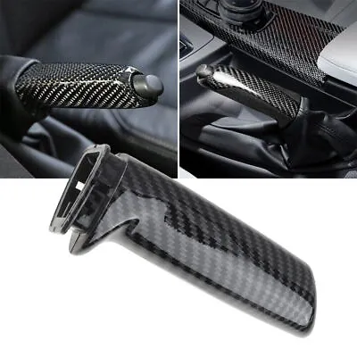 For BMW M3 M4 F80 F82 E46 E90 E92 ABS Carbon Fiber Handbrake Brake Handle Cover • $12.99