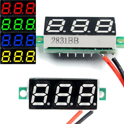 $3.59 • Buy DC 2.4-30V 2-Wire Voltmeter 3-Digit LED Display Panel Volt Meter Voltage Tester