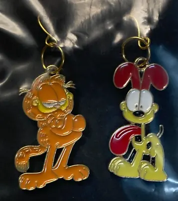 GARFIELD & ODIE Hook Earrings New Cartoon Cat Dog Mix Duo • $5