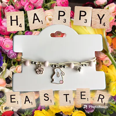 Easter Bracelet Egg Hunt Idea Gift Bunny Rabbit Adjustable • £2.99