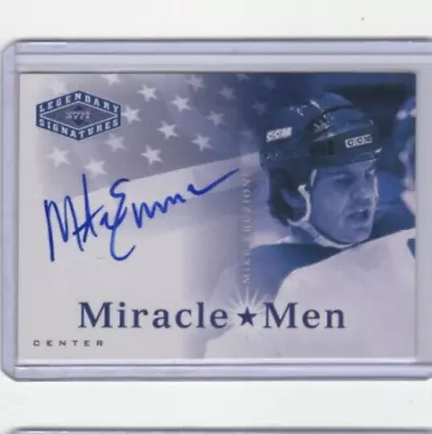 2004-05 Legendary Signatures Miracle Men Autograph Mike Eruzione #usa-me • $109.73