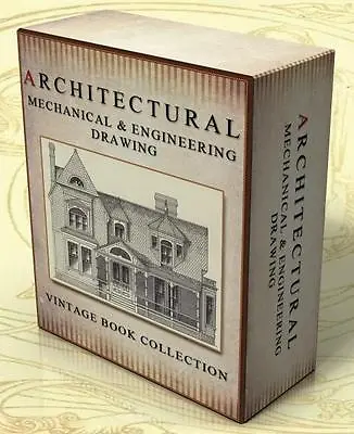 ARCHITECTURAL MECHANICAL ENGINEERING DRAWING 125 Vintage Books + Images On DVD  • $8.94