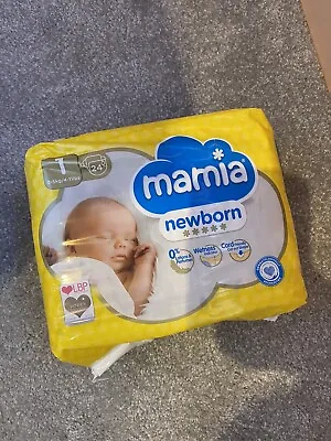 £2.50 • Buy Mamia Newborn 24 Premium Nappies Size 1 - Dry Fast Technology Size 1 2-5kg/4-11l