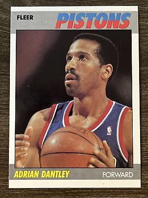 Adrian Dantley 1987 Detroit Pistons 87-88 Fleer Basketball #24 Of 132 Mint Fresh • $1.11