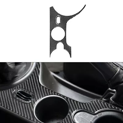 2X Carbon Fiber Center Cup Holder Panel Trim For Ford Mustang Convertible 01-04 • $31.76