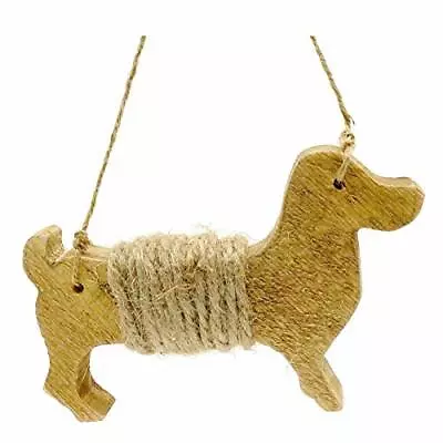 Dachshund Dog Ornament - Farmhouse Primitive Holiday Tree Ornament Christmas  • $9.99