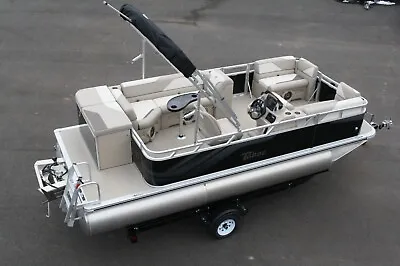 $26500 • Buy New 19 Ft Pontoon Boat With 25 Hp And Trailer