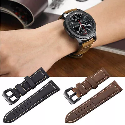 Quality Genuine Leather Watch Band Strap Bracelet For Samsung Gear S3 Classic • $26.39