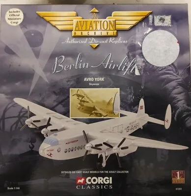 £10 • Buy Corgi Aviation 47201 Berlin Airlift Skyways Avro York - 1st Issue