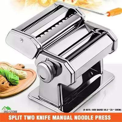 150mm Stainless Steel Pasta Making Machine Noodle Food Maker  Silver Colour • $31.50