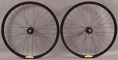 Velocity Deep V ALL BLACK Fixed Gear Track Bike Singlespeed Wheelset Wheels • $279