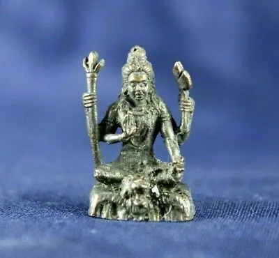 Vintage Brass Shiva Statue: Hindu God Adiyogi Idol - Collectible Figurine • $36.24