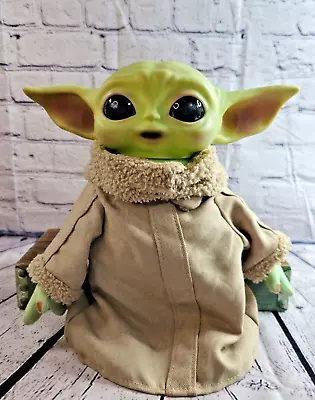 Baby Yoda The Child Works  Makes Sound Rubber Head Mattel Star Wars Mandalorian • $11