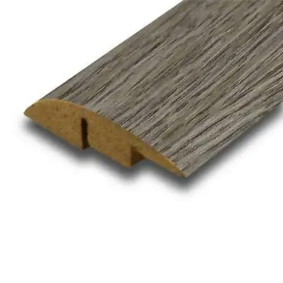 Laminate Floor MDF Ramp Reducer Profile Door Bar Threshold Strip SOFT GREY OAK • £1.99