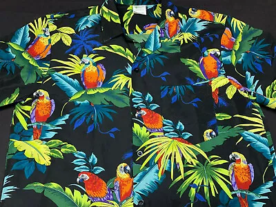 Costume Agent Mens Hawaiian Aloha Button Front Short Sleeve Polyester Shirt XL  • $19.99