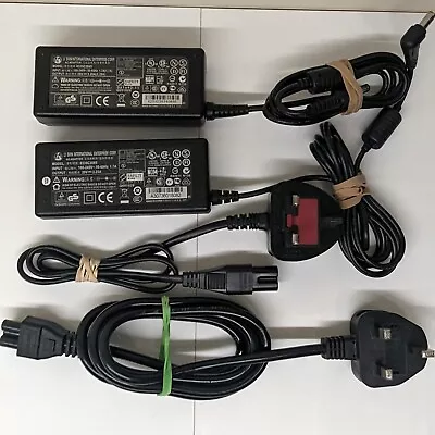 Job Lot 2x Li Shin Fujitsu Advent Power Supply PSU Charger 5.5 X 2.5 Mm 20V 65W • £15