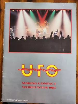 UFO 1983 Tour Book & Poster With Billy Sheehan • $12