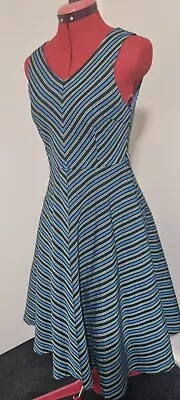 Lindy Bop Striped Swing Rock N Roll Dress. Fit & Flare.  Size S (US). • $25