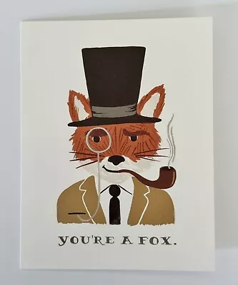 YOU’RE A FOX Greeting Card & Envelope White Blank A2 Rifle Paper Co. 4.25”x5.5” • $5.75