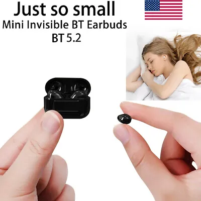 NEW Invisible Headphones TWS Mini Earphones Bluetooth 5.2 Earbuds Xmas Gift • $15.70