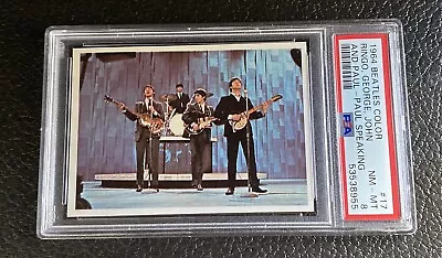 1964 Beatles Color #17 The Ed Sullivan Show PSA 8 Paul McCartney Card Topps 60s • $119.99