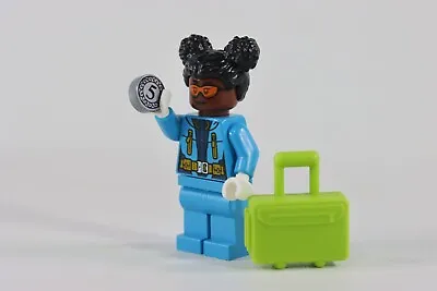 LEGO® City Minifigure Tourist Money Coin Travel Bag Luggage Passenger Lady Taxi • $10.99