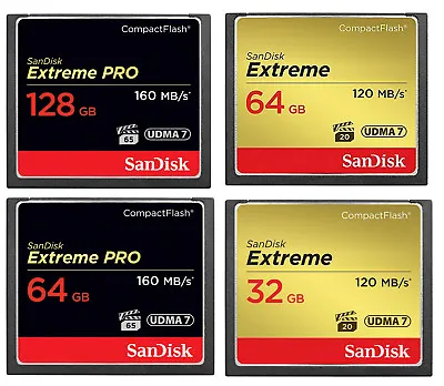 CF Card SanDisk 64GB 32GB 128GB 16G Compact Flash Ultra Extreme Pro Memory Card  • $68.80