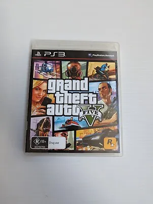 Grand Theft Auto V GTA V - Sony Playstation 3 - COMPLETE W/ MAP - PAL • $11.99
