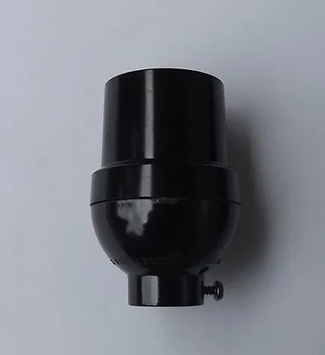 Black Plastic Short Keyless Lamp Socket E26 Medium Base 47675jb • $9.29