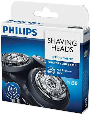 $74.95 • Buy Philips SH50/HQ8 Sensonic Shaver Replacement Heads/Blades Series 5000 Pack