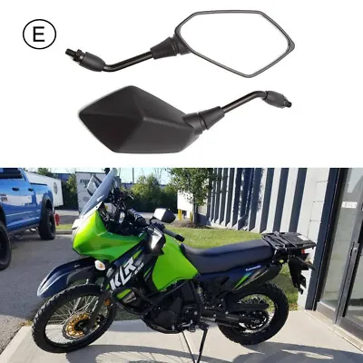 Black Motorcycle Rear View Side Mirrors For Kawasaki KLR650 KLR 250 600 650 US • $25.75