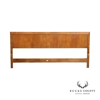 Baker Furniture Mid Century Modern King Size Walnut Headboard • $895