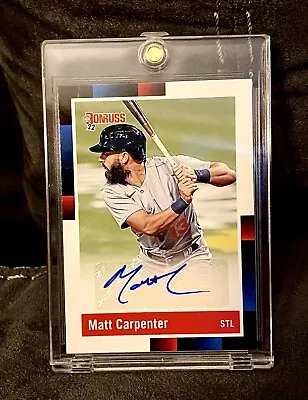 2022 Donruss Matt Carpenter 1988 Retro Auto No.R88S-MC • $13