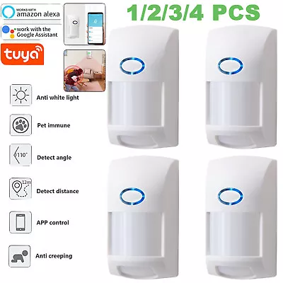 Tuya Smart WiFi Infrared Detector PIR Motion Sensor Home Security Google Alexa • $14.10