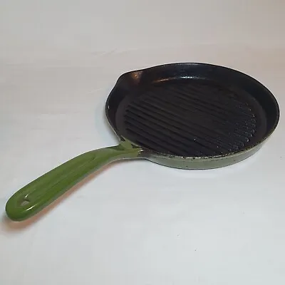 Vintage RARE Copco Denmark Forrest Green CAST IRON Griddle Pan 8.5  • $34.99