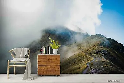 3D Mountain White Mist Self-adhesive Removable Wallpaper Murals Wall 55 • $38.60